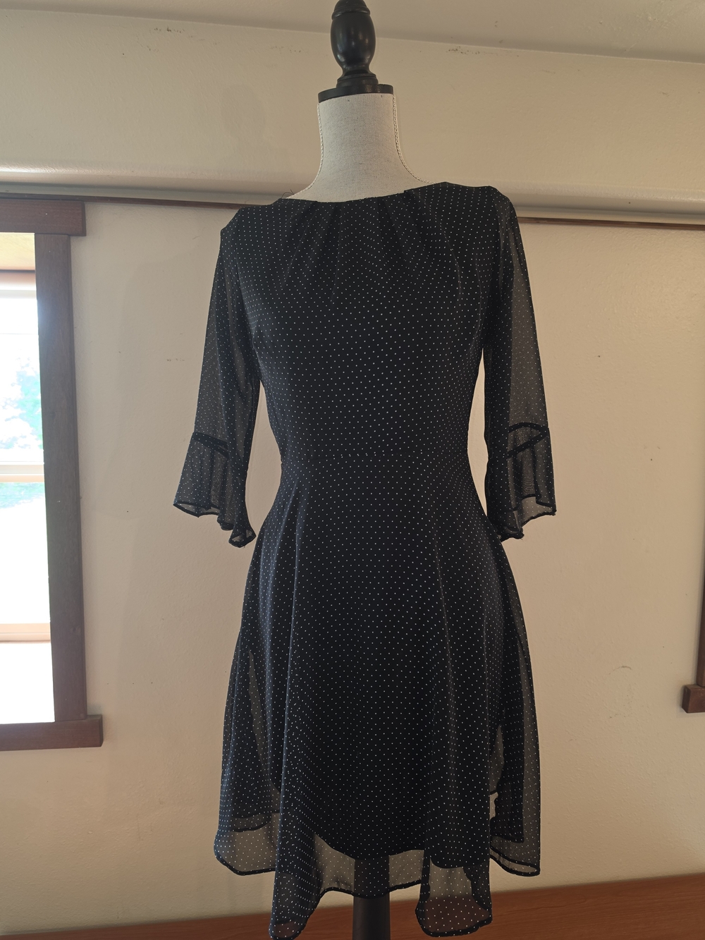 Dorothy Perkins Black Polka Dot Midi Dress